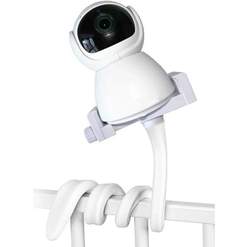 Baby Monitor Mount for Crib, Universal Baby Camera Mount Compatible for Infant Optics DXR-8 Pro, HB65/HB66 and Most Other Baby Monitors, Versatile Baby Monitor Stand with Clip