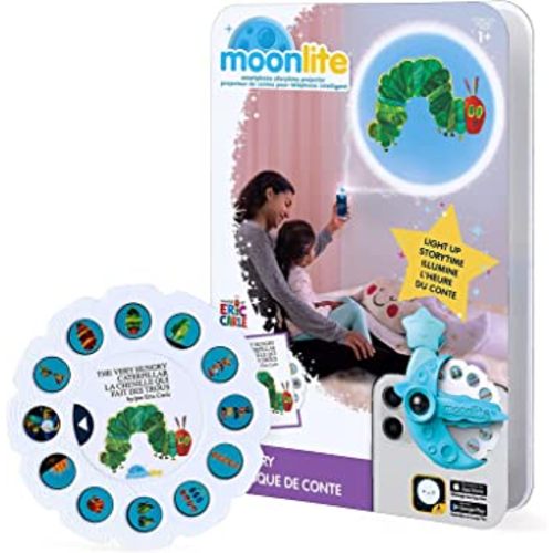 Moonlite Storybook Reels For Flashlight Projector, Kids Toddler | The Very Hungry Caterpillar | Single Reel Pack Story For 12 Months and Up