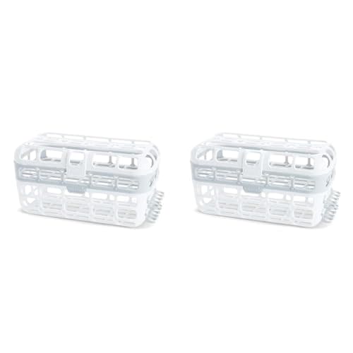 Munchkin® High Capacity Dishwasher Basket, 2 Pack, Grey
