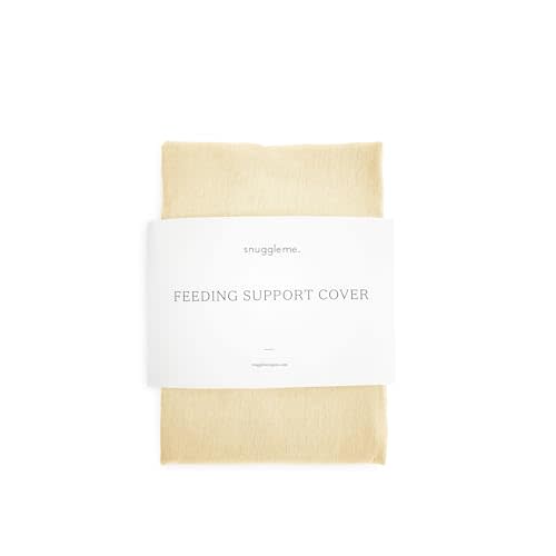 Snuggle Me Organic Feeding Support Pillow Cover, Machine Washable 100% Organic Cotton, Soft Nursing Cover for Breastfeeding, Pillow Slipcover for Baby Girls Boys Newborn - Honey