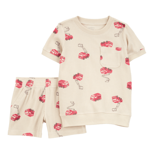 Ivory Baby 2-Piece Fire Truck Outfit Set - Ivory | Carter’s Oshkosh Canada