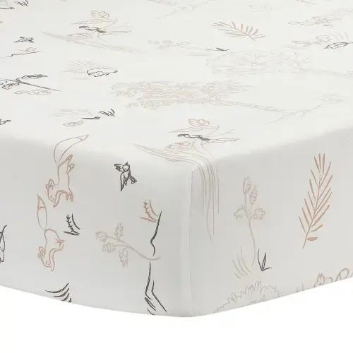 Treetop Fox Woodland Breathable Cotton Fitted Crib/Toddler Sheet – Lambs & Ivy