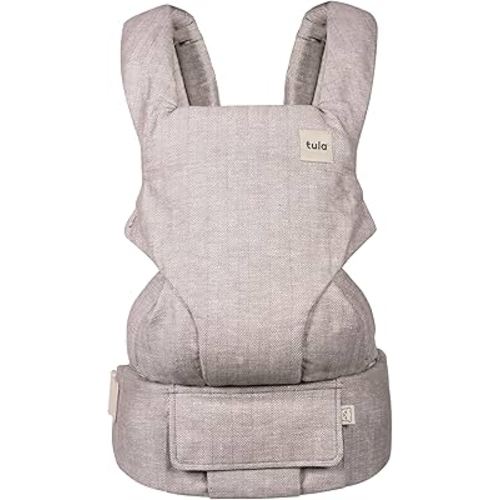Baby Tula Explore Carriers - Breathable Baby Carrier Newborn to Toddler - Adjustable Toddler Carrier - Multiple Ergonomic Positions Front and Back - Ergonomic Fit for 7-45 lb - Linen, Sand