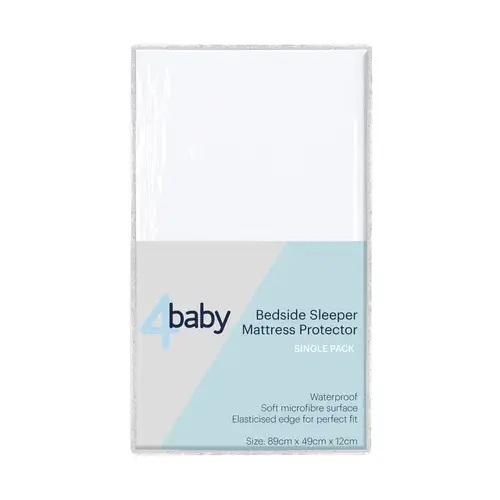 4Baby Mattress Protector Co-Sleeper White | Baby Bunting AU