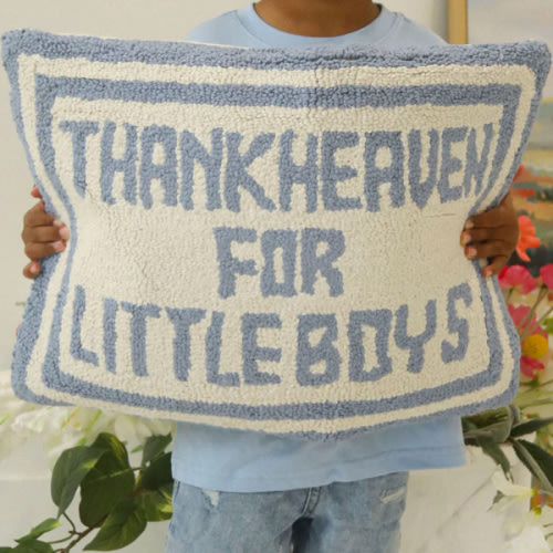 thank heaven throw pillow