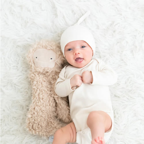 Organic Baby Knotted Hat - Natural