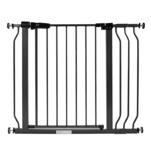 Balancefrom Walk Thru Safety Gate For Baby And Pets, Child Proof Fence For Kids And Dogs, Doorways, Stairways, Hallways, 30 Inch Height, Graphite