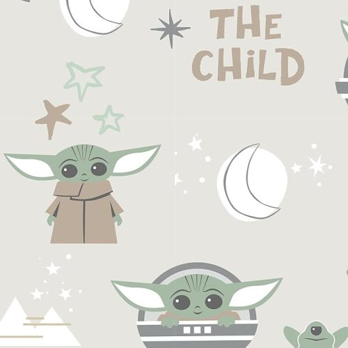 Lambs & Ivy Star Wars Cozy Friends Baby Yoda/Grogu Fitted Crib Sheet