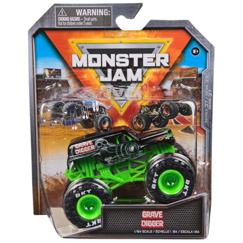 Monster Jam Official Grave Digger Die-Cast Monster Truck 1:64 Scale Kids Toys Ages 3