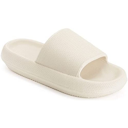 Joomra Pillow Slippers for Women and Men Non Slip Quick Drying Shower Slides Bathroom Sandals | Ultra Cushion | Thick Sole