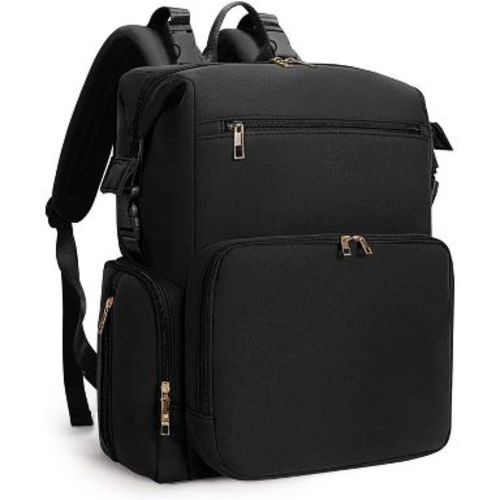 Neoprene Diaper Bag Backpack with Changing Pad - Black