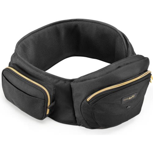 Tushbaby Hip Seat Carrier, Black/ Gold