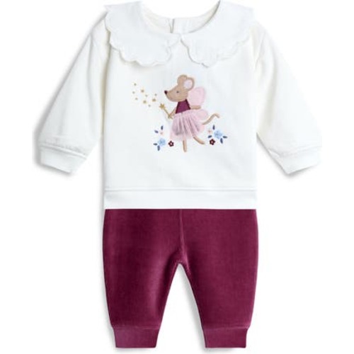 Fairy Mouse Cotton Blend Sweatshirt & Leggings Set