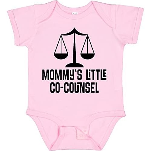 inktastic Mommy Little Co Counsel Lawyer Baby Bodysuit
