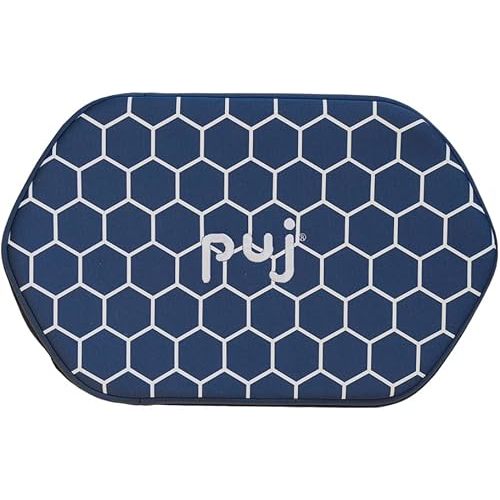 Puj - Navy Honeycomb Pad Bath Kneeler Pad for Kneeling, Extra Comfortable Kneeling Pad, Baby Bath Cushion with Hanging Loop, Stylish Baby Bath Essentials, 17.5 x 11.75 x 1.75 inches