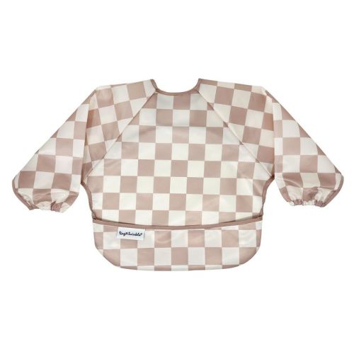 Tiny Twinkle Mess-Proof/Waterproof Long-Sleeve Baby Bib, Machine Washable Smock for Eating