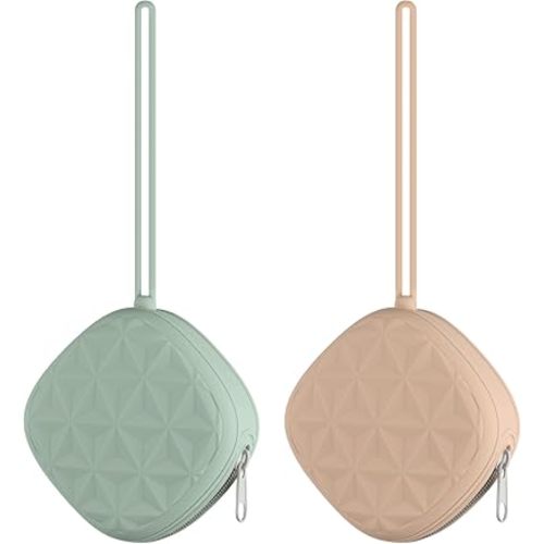 Silicone Pacifier Case for Diaper Bag, Newborn Baby Pacifier Holder Case For Boys & Girls (Color 3)