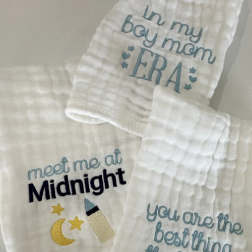 Taylor Swift Muslin Burp Cloths