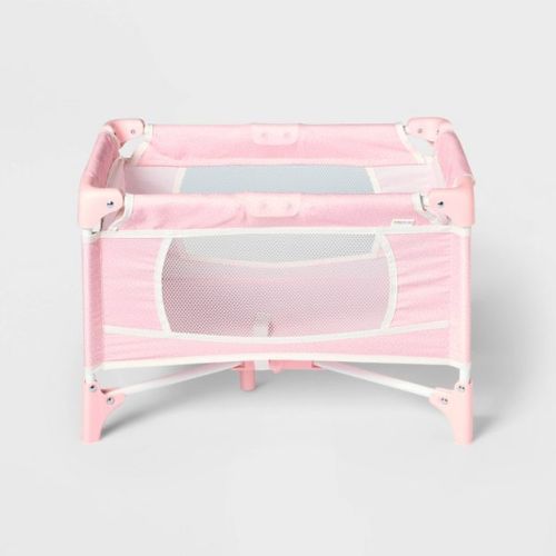 Pink Dot Folding Doll Crib for 14" - 16" Dolls - Gigglescape™