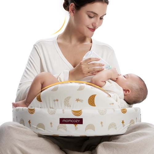 Ergonomic Nursing Pillow for Breastfeeding, Memory Foam Support - Momcozy