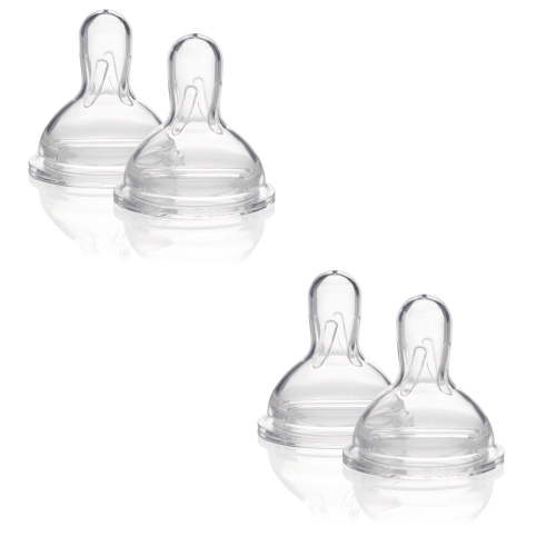 Medela Wide Base Nipple- Medium Flow (2 packs of 3)
