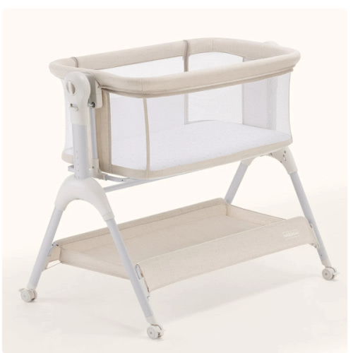 HARPPA Cuddly Sway | 3-in-1 Rocking Baby Bassinet & Bedside Sleeper for Newborns with Mattress for Reflux | Attaches to Bed, Adjustable Heights, Non-Toxic & CPSC Certified | Sturdy Frame, Portable Wheels, Tool-Free Setup, Gentle Rocking | Perfect for Newb