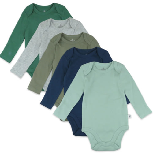 5-Pack Organic Cotton Long Sleeve Bodysuits | Honest Baby Clothing