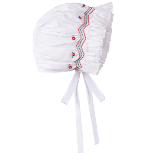 Girls Holiday Smocked Lace Bonnet I Feltman Brothers