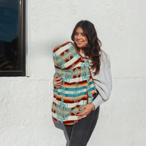 Infant Carrier Cover | Handmade Pendleton Wool Baby Cover – Moss Bag Baby