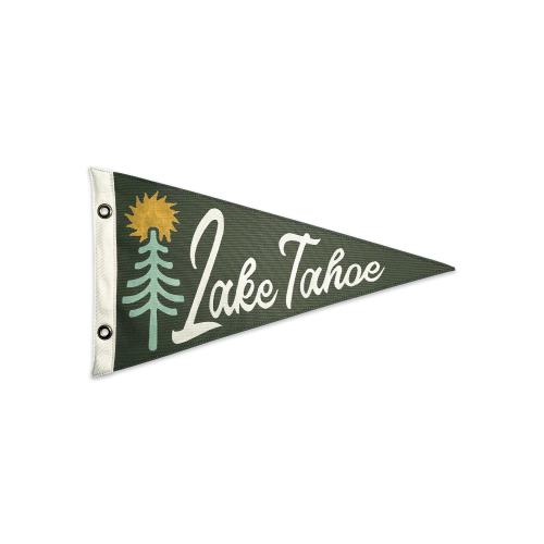 Lake Tahoe Park Vintage-Inspired Canvas Pennant