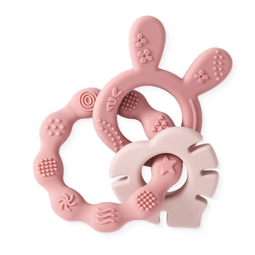 's first teether cute rabbit shape food grade
