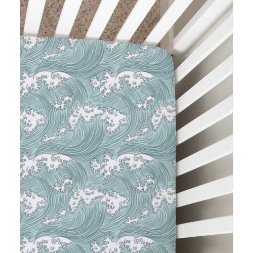 Ocean Waves Changing Pad Cover