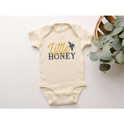 Little Honey, Honey Bumble Bee Baby Babysuit For Baby Boy Baby Girl, Animal Babysuit For Animal Lover Baby, Baby Suit For Pregnancy Reveal