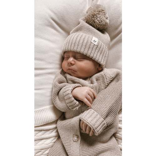 Luna + Luca Classic Purl Organic Cotton Knit Baby Jumpsuit