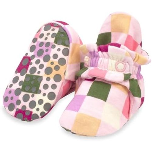 Zutano Unisex Organic Cotton Baby Booties With Gripper Soles