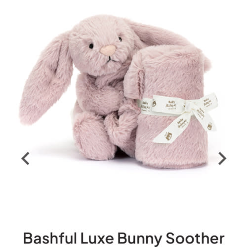 Bashful Luxe Bunny Soother- PINK