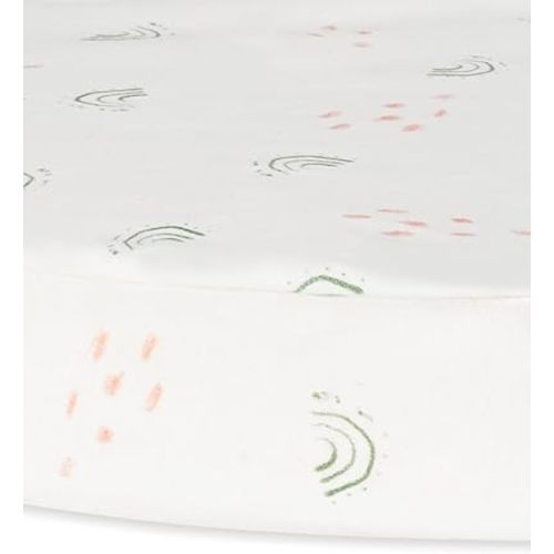 Under The Nile Organic Cotton Bassinet Sheet - Rainbow, 28" x 18"