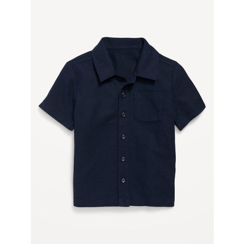 Linen-Blend Pocket Shirt for Toddler Boys | Old Navy