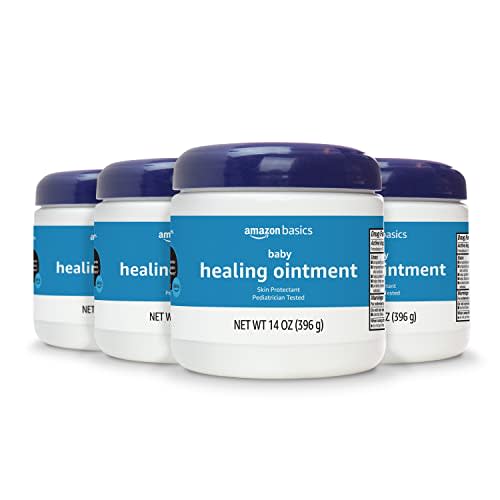 Amazon Basics Healing Ointment for Babies, Pediatrician Tested, 14 Ounce (Pack of 4) (Previously Solimo)
