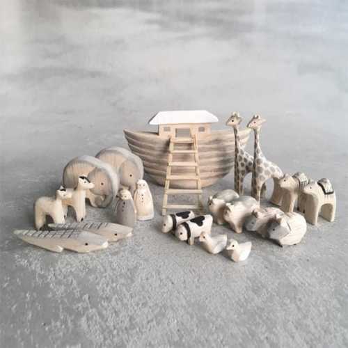 Wooden Noah&#39;s Ark in Gift Box