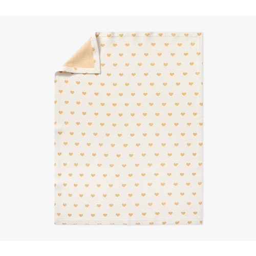 Heart Matelasse Baby Blanket
