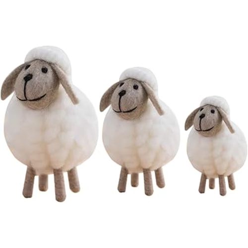 Cute Farm Lamb,Sheep Decoration Christmas Hanging Ornament Sheep Plush (Christmas Tree Decorations)