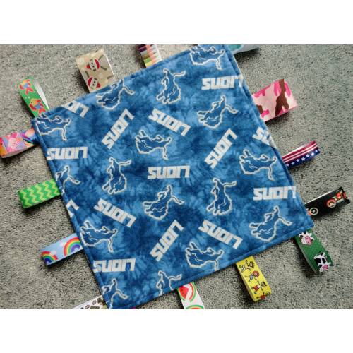 Detroit Lions/Detroit Lions Sensory Lovey/I Spy Lovey/Detroit Lions Baby/Sensory Lovey/Detroit Lions Baby Shower/Football Sensory Lovey/Lion