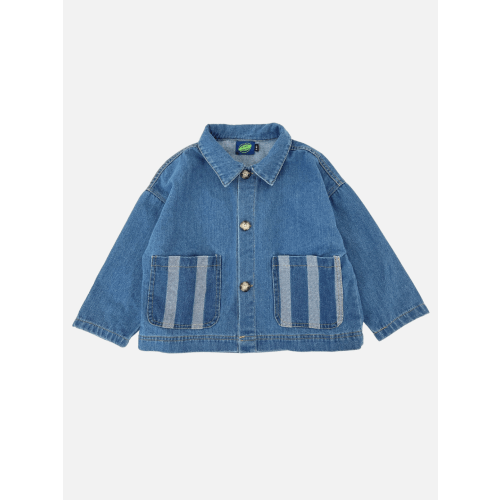 STRIPE POCKET CHORE COAT
