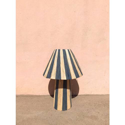 Woven Raffia Table Lamp, Natural Lamp, Handwoven Table Lamp, Raffia Lighting, Nature-Inspired Decor