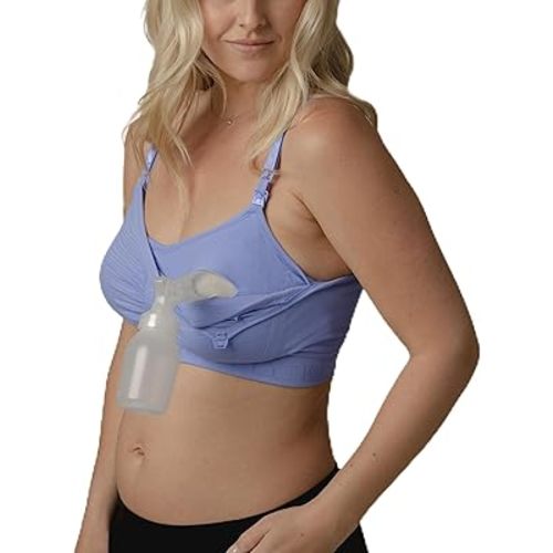 Kindred Bravely Sublime Pumping Bra Hands Free, Adjustable Pumping & Nursing Bra with EasyClip for All Breast Pumps