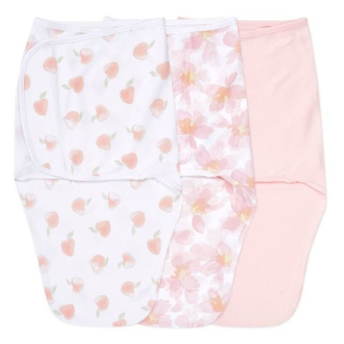Aden + Anais Essentials Easy Zipless Swaddle Wraps - Garden Floral - 0-3months - 3pk