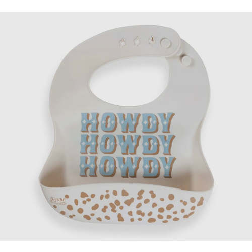 No drip silicone howdy bib