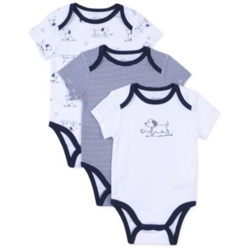 Baby Boys Puppy Toile Bodysuits, Pack of 3