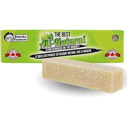 Buncha Farmers-The Best-100% All Natural, Biodegradable, Environmentally Friendly Stain Remover Stick (Made in Canada 1.76 oz)